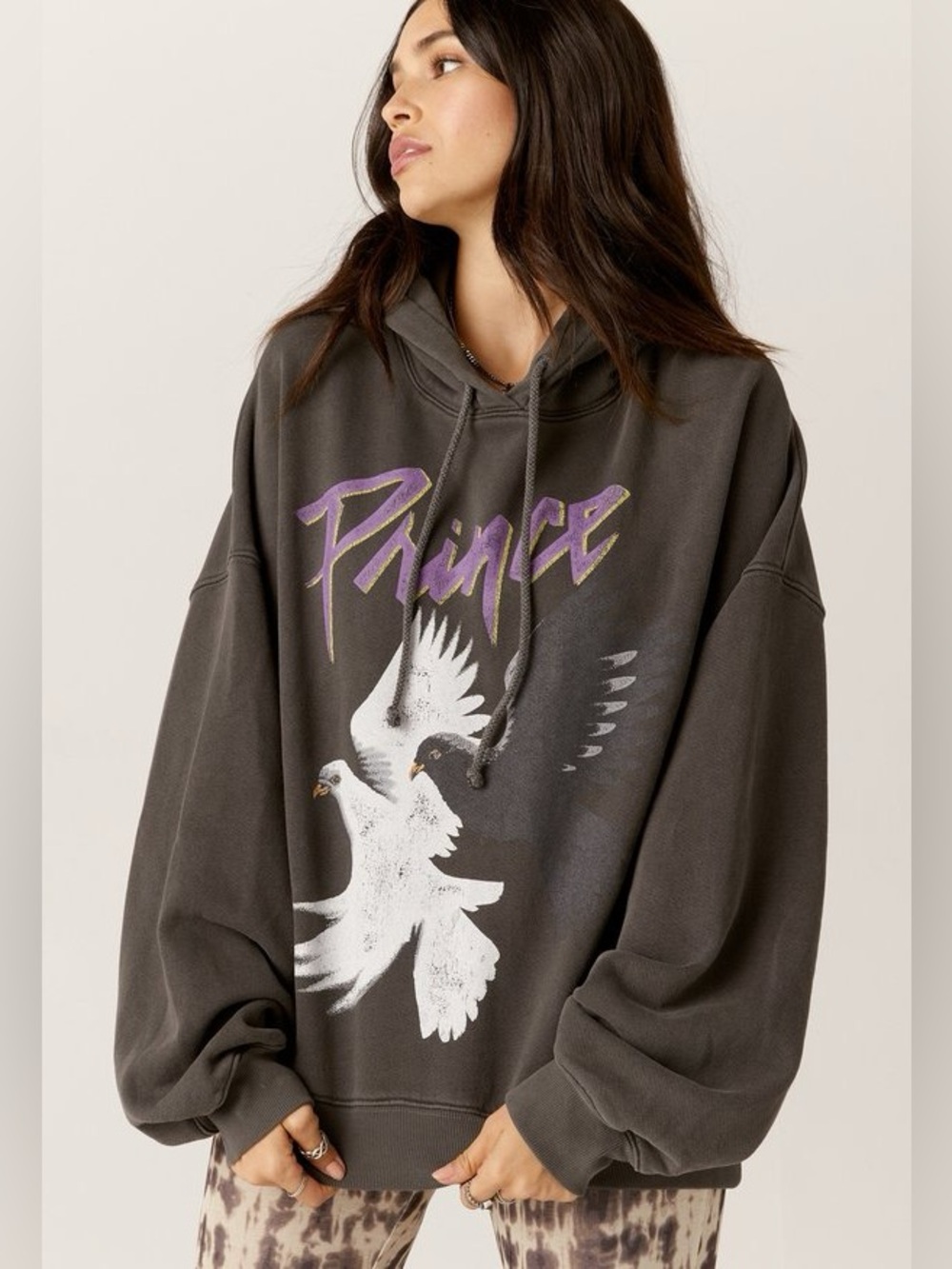 DAYDREAMER Prince Word Tour Hoodie Sweatshirt Vintage Black Cotton XS NEW